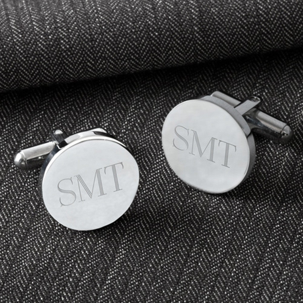 Round clearance silver cufflinks