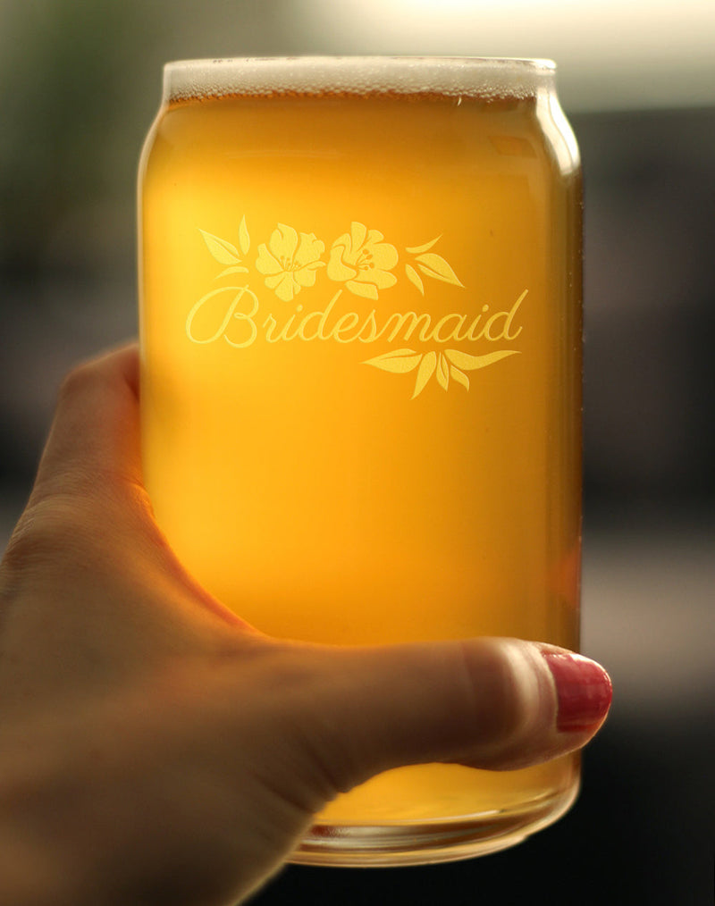 Bridesmaid Beer Can Pint Glass