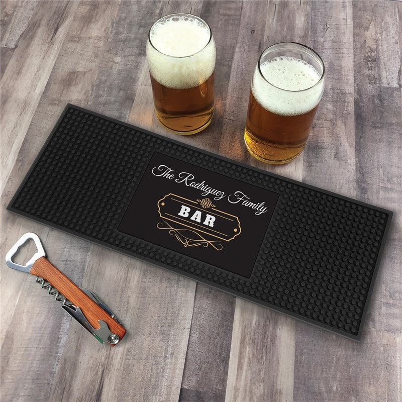 Personalized Elegant Bar Printed Mat