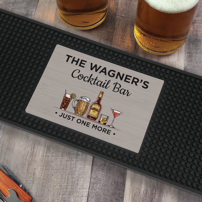 Cocktail Bar Printed Bar Mat