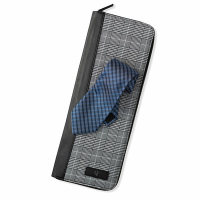 Personalized Initial Glen Plaid Tie Case