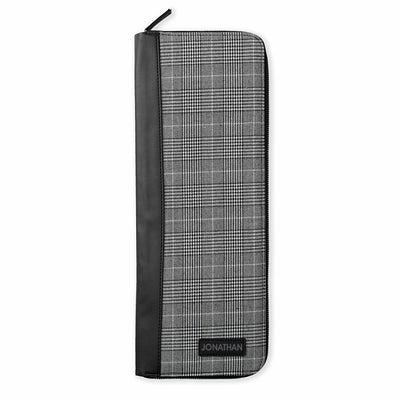 Personalized Name Glen Plaid Tie Case