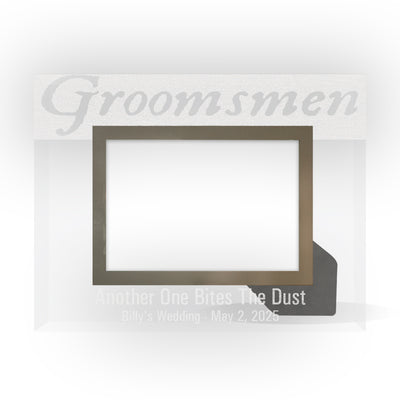 Personalized Groomsmen 4x6 Glass Frame