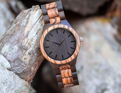 Personalized Grandiose Wooden Watch | Brown