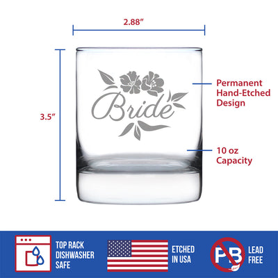 Bride Old Fashioned Rocks Glass