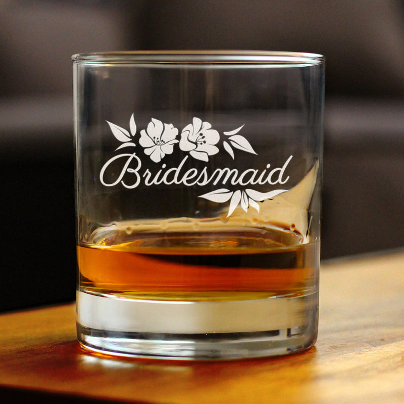 Bridesmaid Old Fashioned Rocks Glass