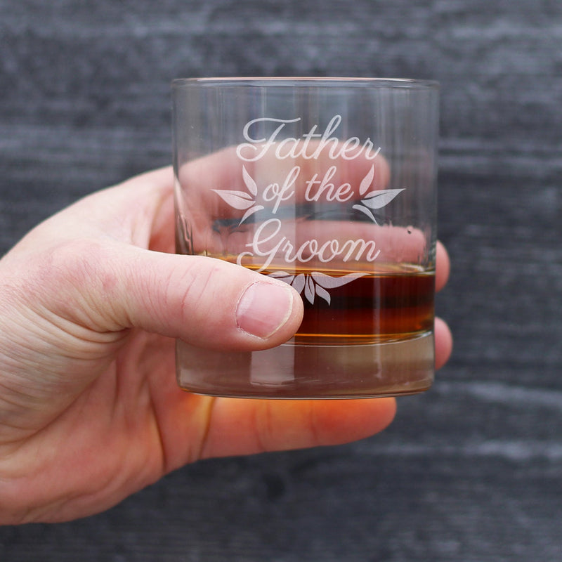 Father of the Groom Old Fashioned Rocks Glass