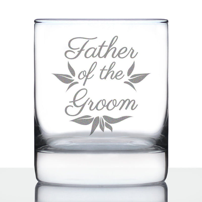 Father of the Groom Old Fashioned Rocks Glass