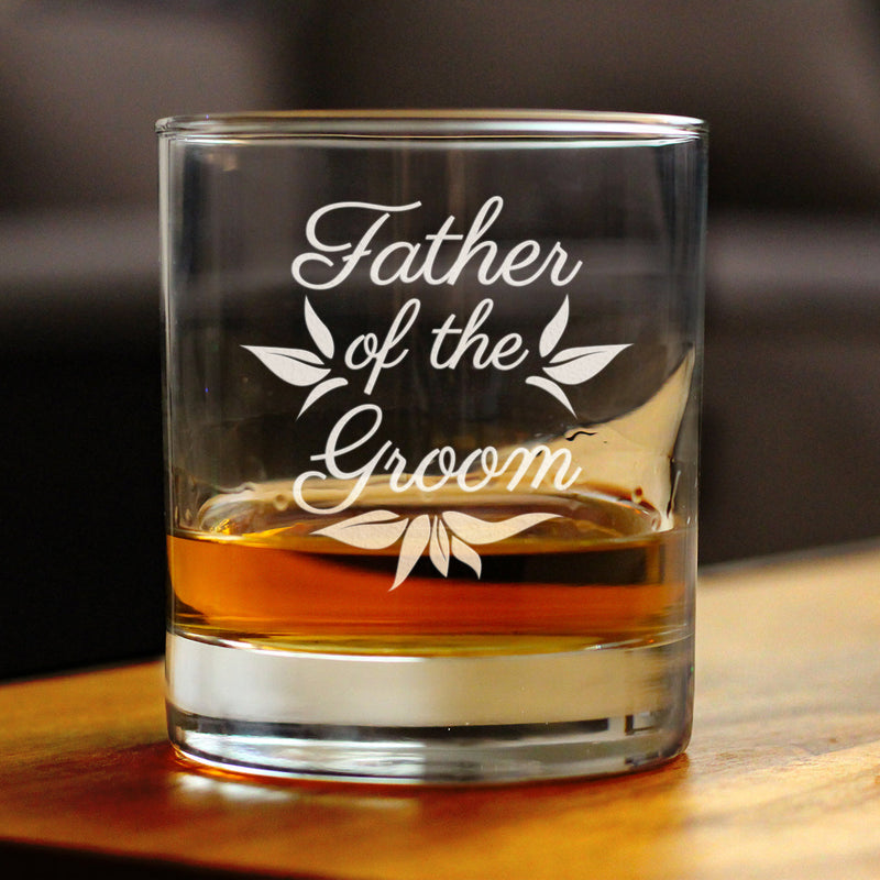 Father of the Groom Old Fashioned Rocks Glass