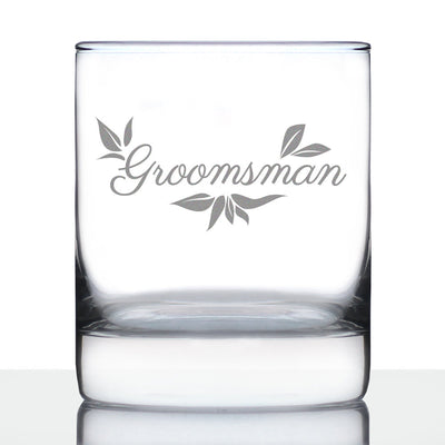 Groomsman Old Fashioned Rocks Glass