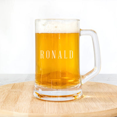 Set of 5 Personalized 14oz. Beer Mugs
