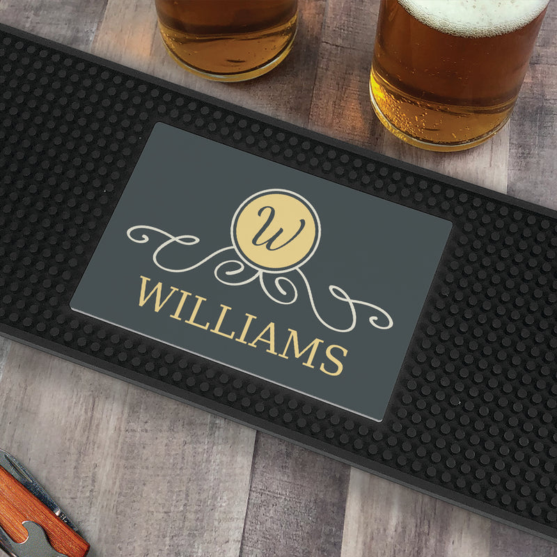 Personalized Family Name Bar Mat