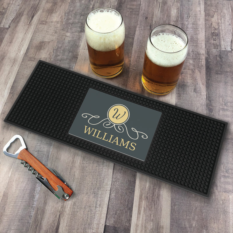 Personalized Family Name Bar Mat