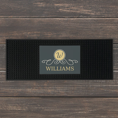 Personalized Family Name Bar Mat