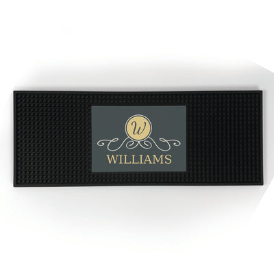 Personalized Family Name Bar Mat