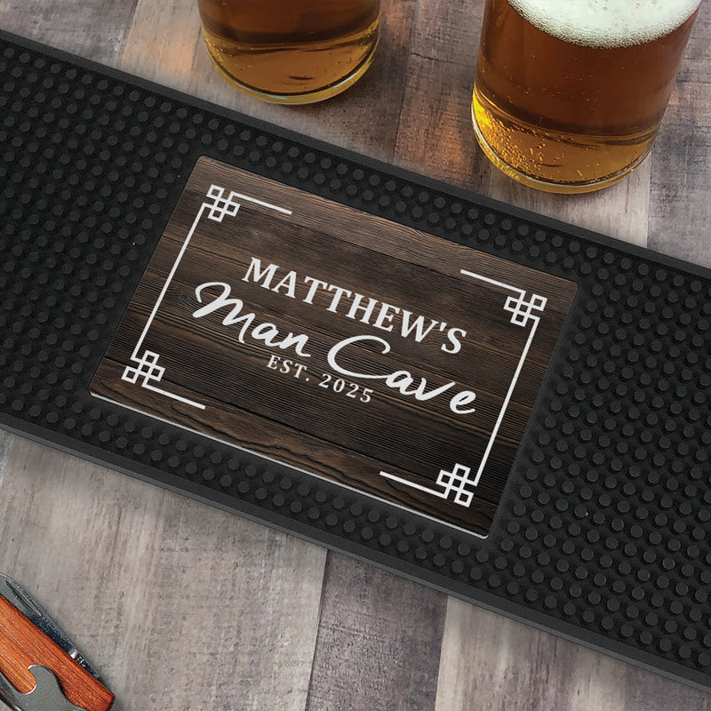 Personalized Man Cave Bar Mat