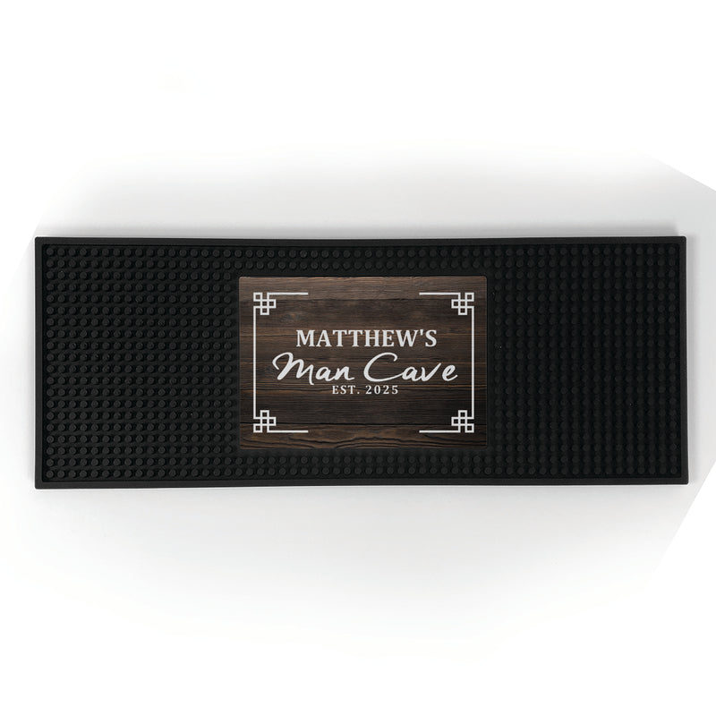 Personalized Man Cave Bar Mat