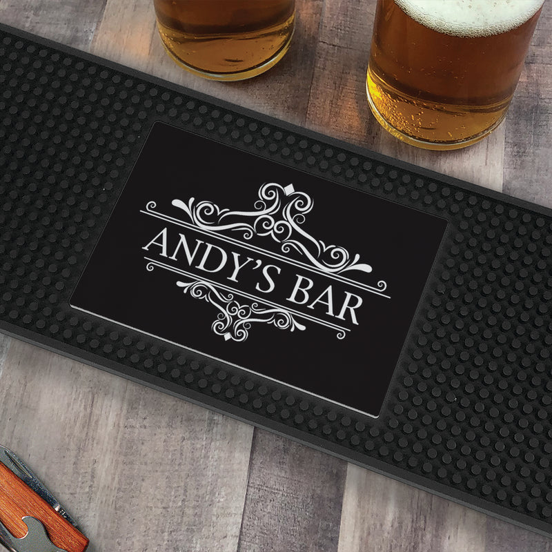 Personalized Elegant Bar Mat