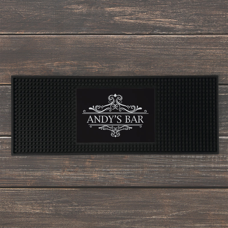 Personalized Elegant Bar Mat