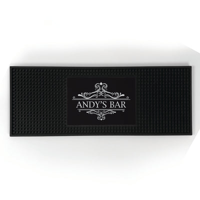 Personalized Elegant Bar Mat