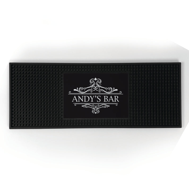 Personalized Elegant Bar Mat