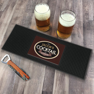 Personalized Cocktail Lounge Bar Mat