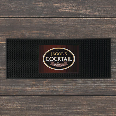 Personalized Cocktail Lounge Bar Mat