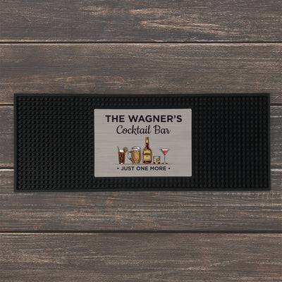 Personalized Cocktail Bar Mat