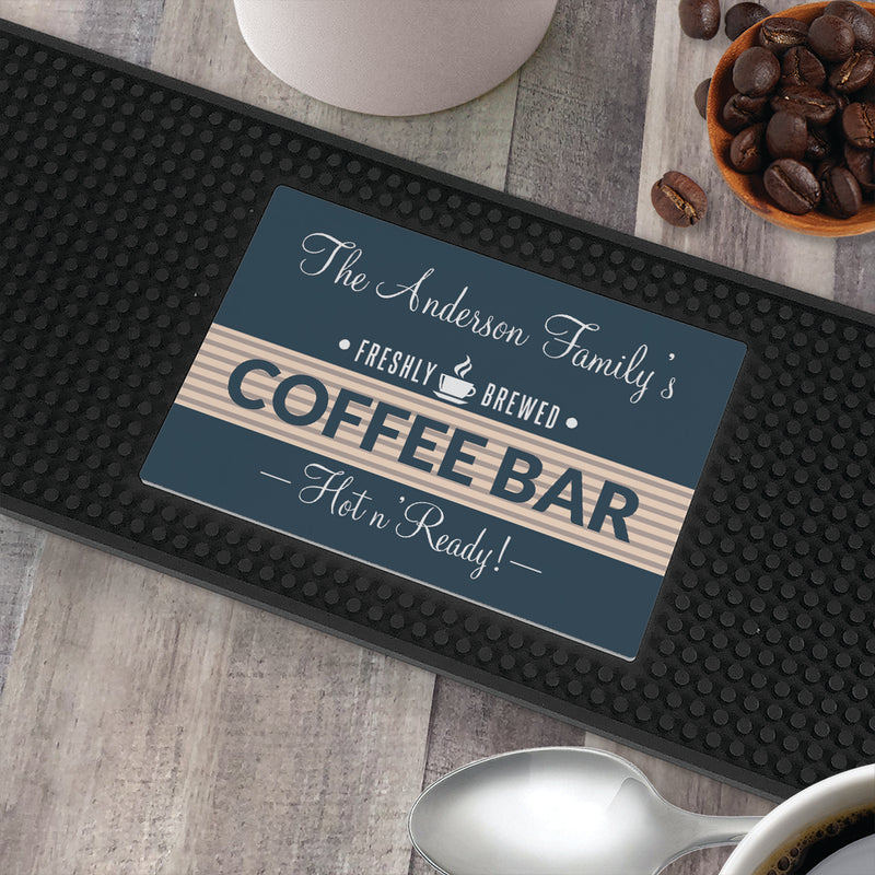 Personalized Coffee Bar Mat