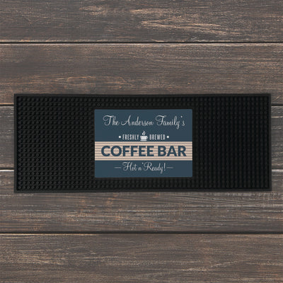 Personalized Coffee Bar Mat