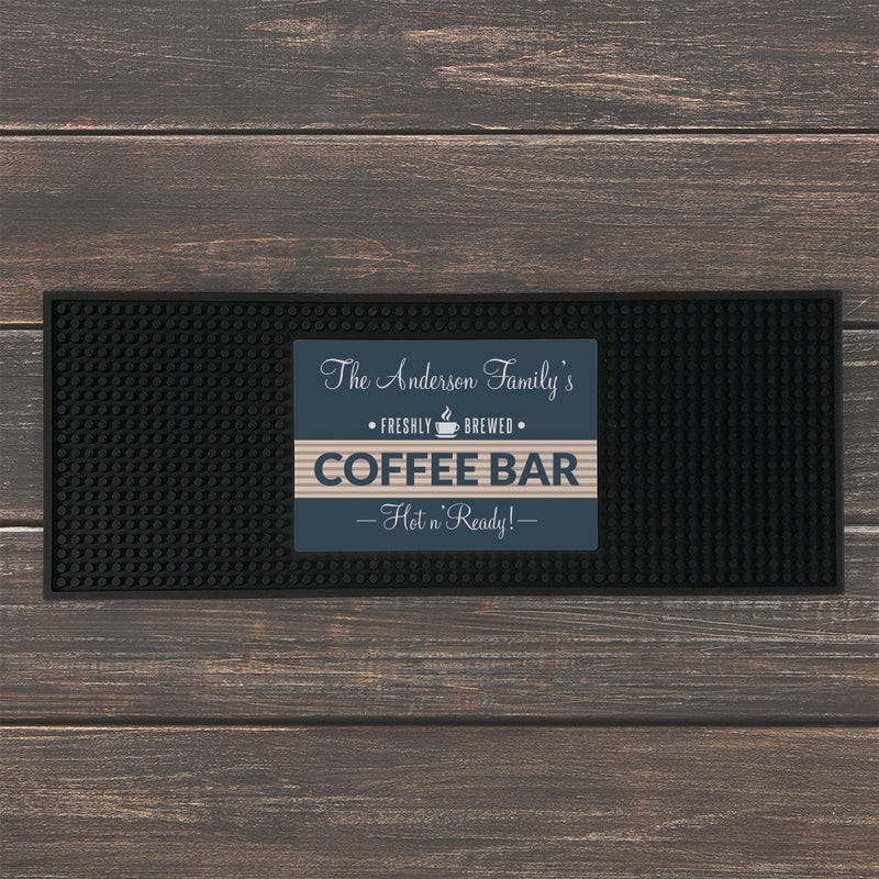 Personalized Coffee Bar Mat