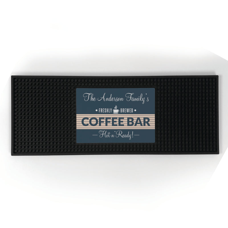 Personalized Coffee Bar Mat