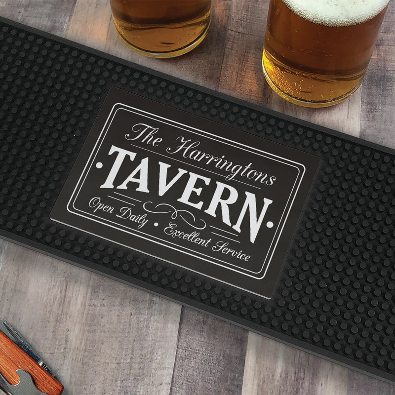 Personalized Chalkboard Farmhouse Tavern Mat