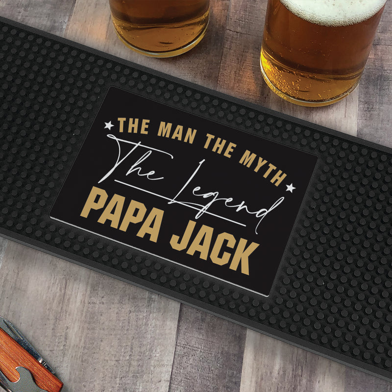 Personalized Man Myth The Legend Bar Mat