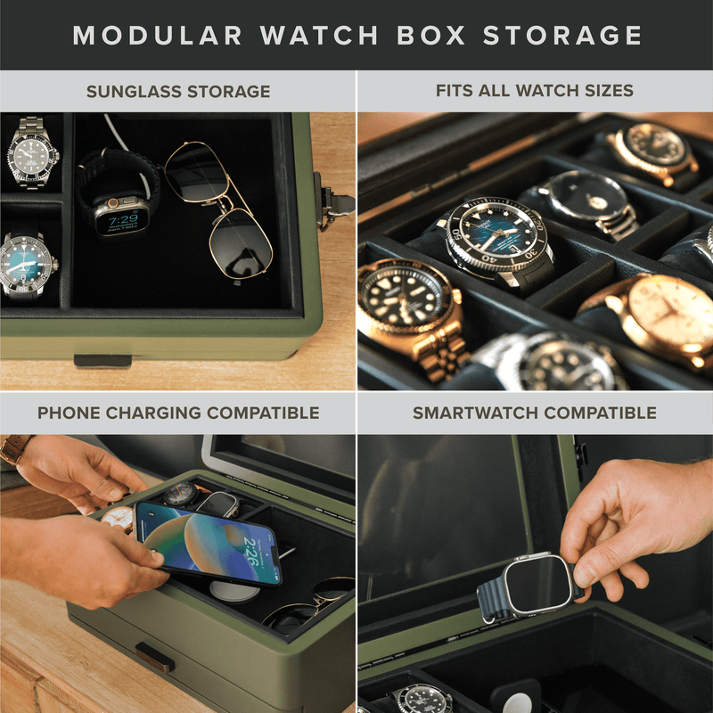 Military Modular Watch Box - 10 Slot