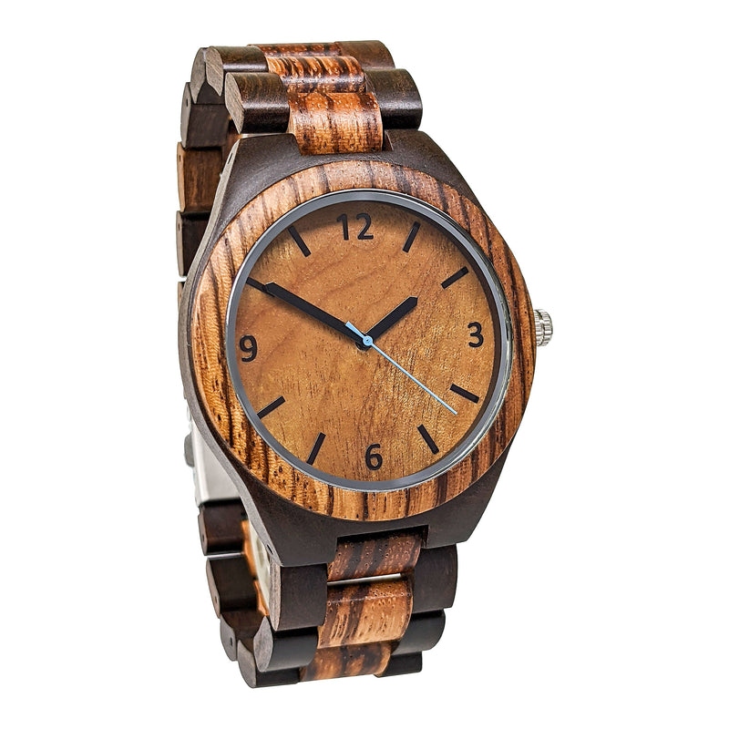 Personalized Creativo Wooden Watch | Black Brown