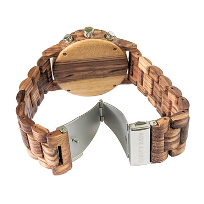 Personalized Dulce Wooden Watch | Zebra