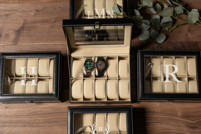 Personalized Groomsmen Watch Boxes Set of 5