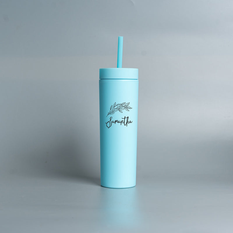 Personalized Bridesmaid Skinny Tumbler 16oz