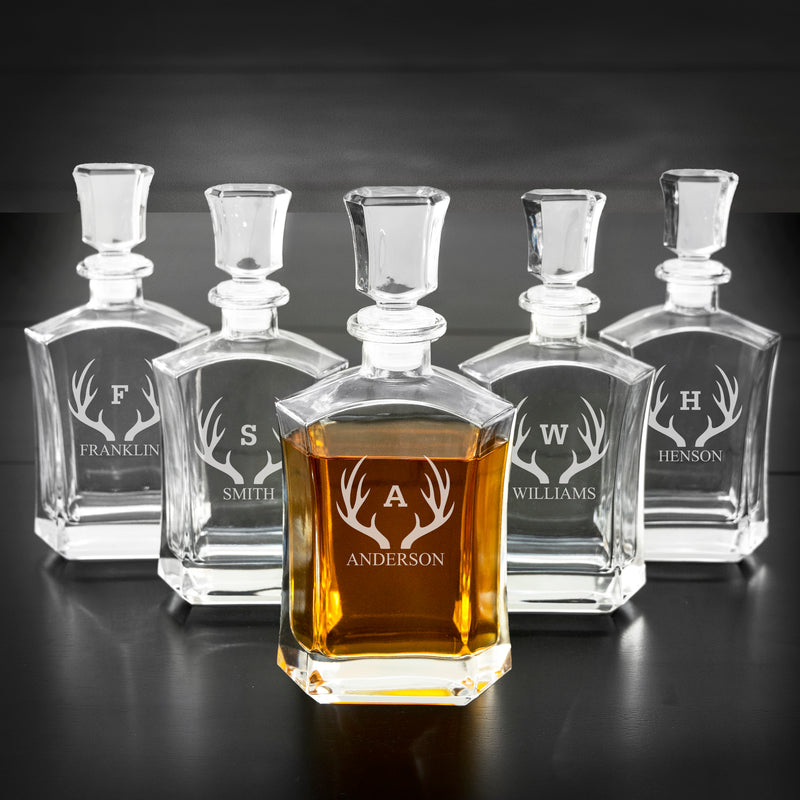 Custom Engraved Whiskey Decanter Gift Sets For Him– Crystal Imagery