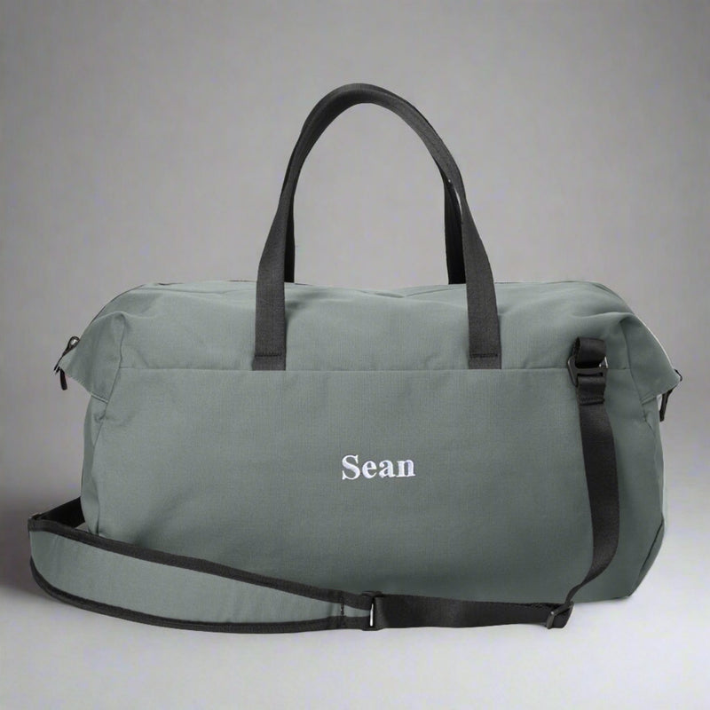 Personalized Modern Duffel Bag - Storm Grey