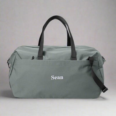 Personalized Modern Duffel Bag - Storm Grey