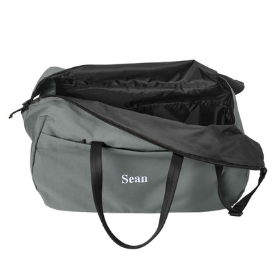 Personalized Modern Duffel Bag - Storm Grey