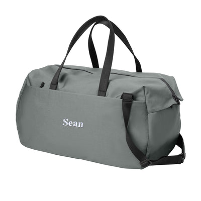 Personalized Modern Duffel Bag - Storm Grey