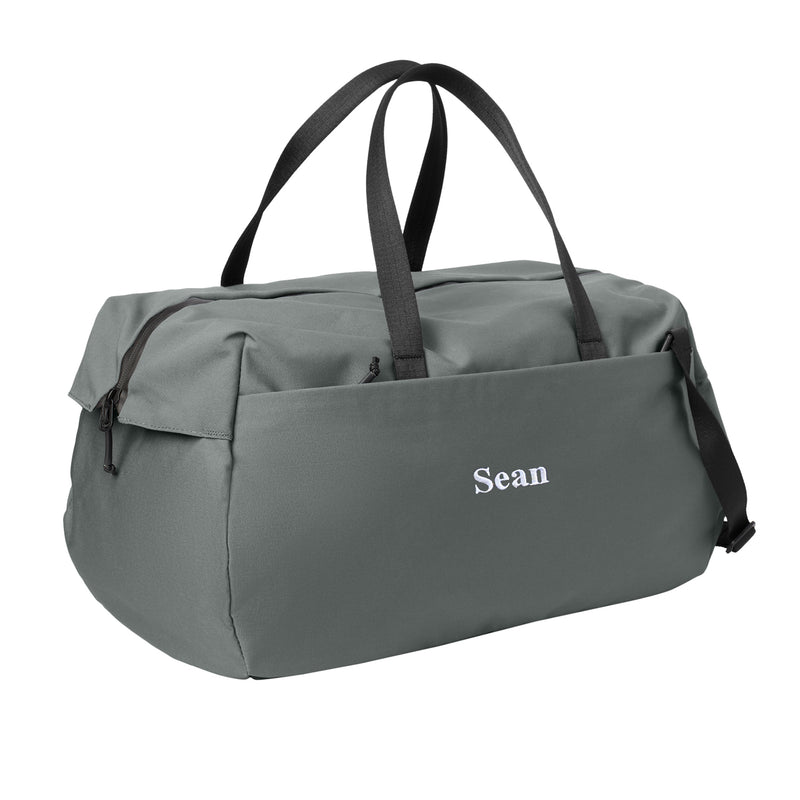 Personalized Modern Duffel Bag - Storm Grey