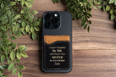 Personalized Bridesmaids Proposal Leather Phone Wallets