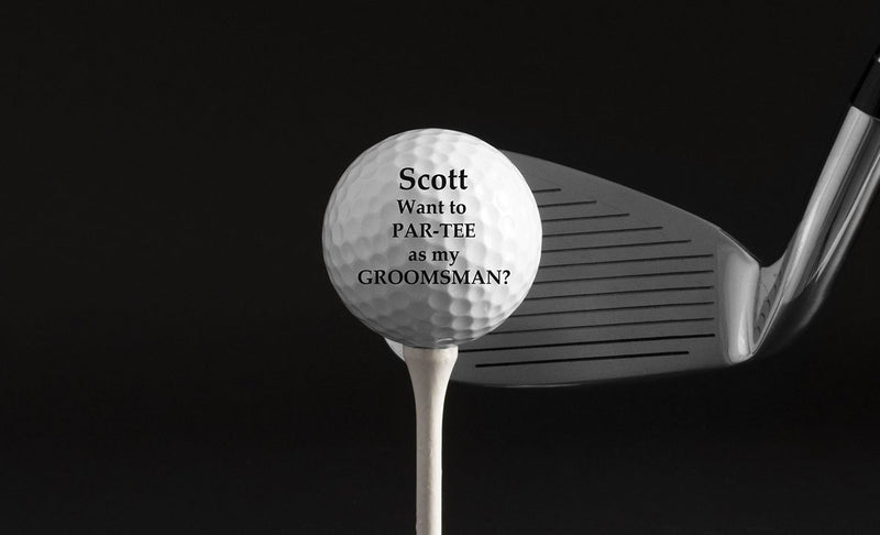 Personalized Groomsmen Golf Balls