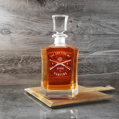 Personalized Hunting Whiskey Decanters -  - Completeful