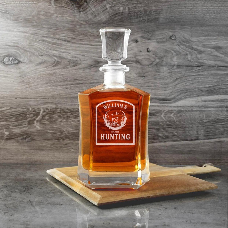 Personalized Hunting Whiskey Decanters -  - Completeful