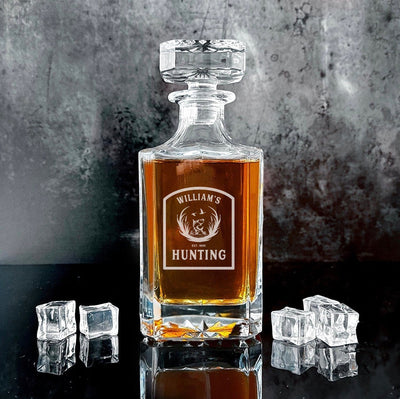 Personalized Hunting Square Decanter